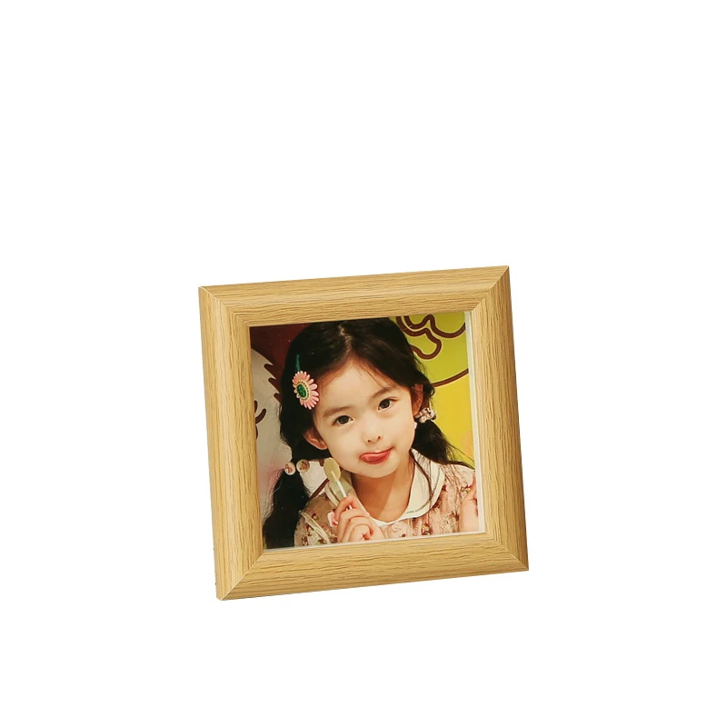 미니 사각형 작은 사진 프레임 세트, 테이블 어린이 사진 프레임, 책상 장식, 나무 사진 프레임 선물