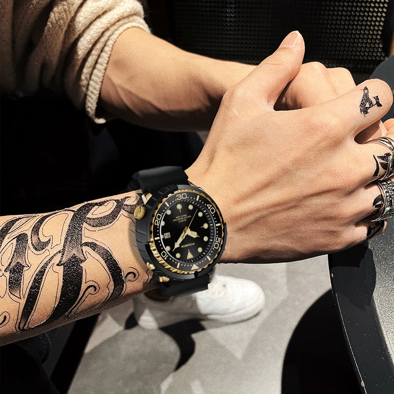 New Watch For Men Fashion Silicone Belt Chronograph Sport Wristwatch 50M Waterproof Luminous Dive Male Clocks Relogio Masculino