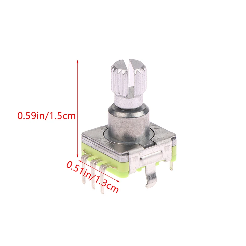 1pc EC11 Digital Potentiome Rotary Encoder Switch 30 Position With Push Button Switch 5Pin Handle Length 12.5mm Plum Shaft