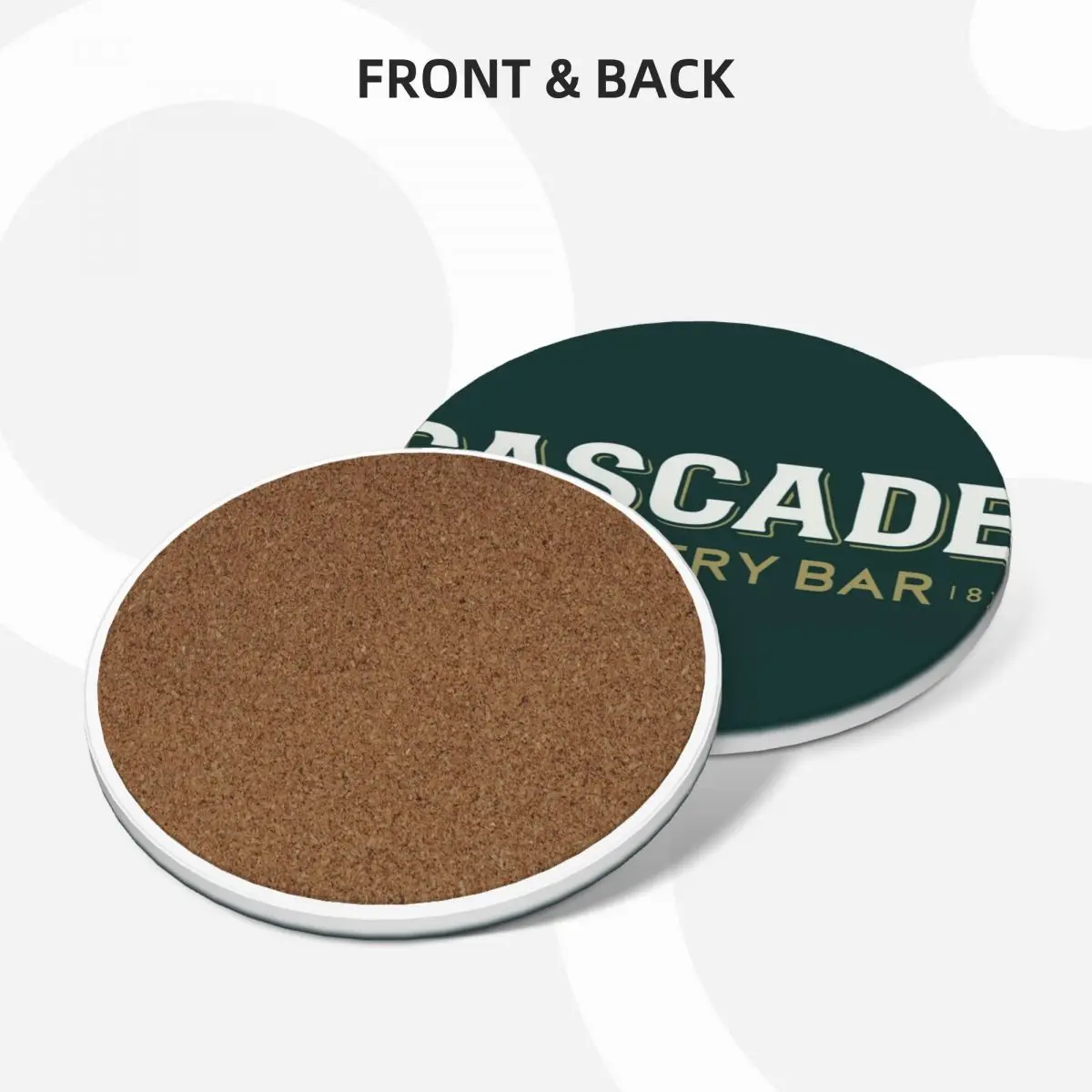 Cascade Brewery logo Ceramic Coasters (Set of 4) cute kitchen supplies cup set Coasters