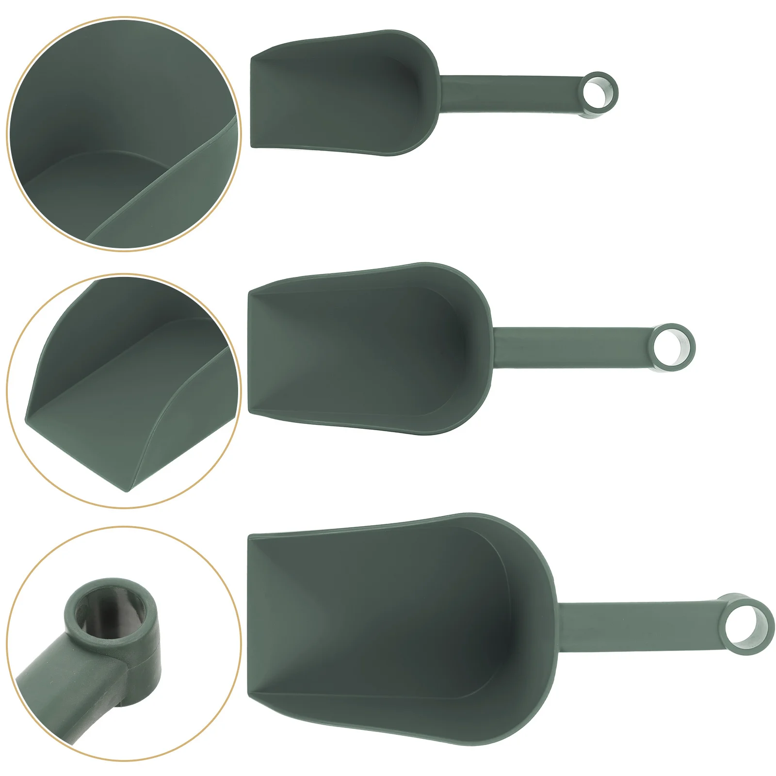 

3pcs Garden Shovel Plastic Soil Shovel For Transplanting Gardening Hand Tool Small Shovels Digging Weeding Planting Succulent