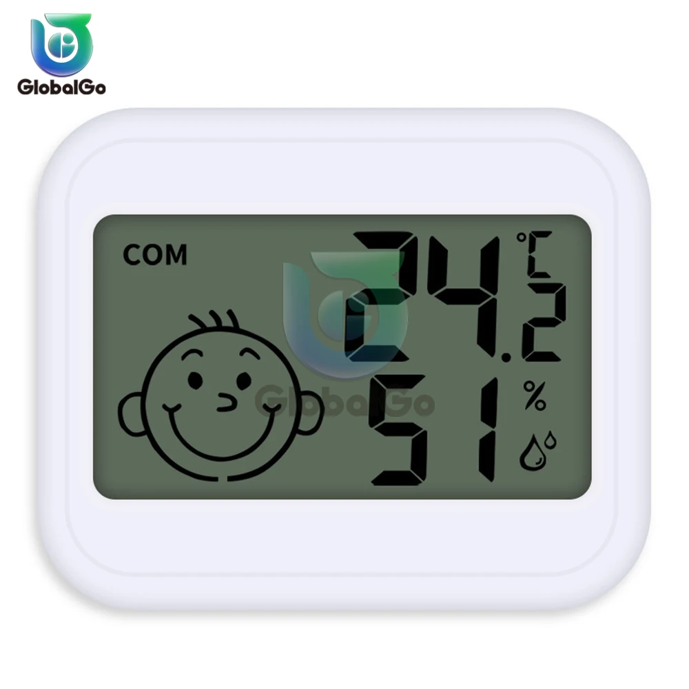 LCD Digital Thermometer Hygrometer Indoor Room Electronic Temperature Humidity Meter Sensor Gauge Weather Station -50-+50℃