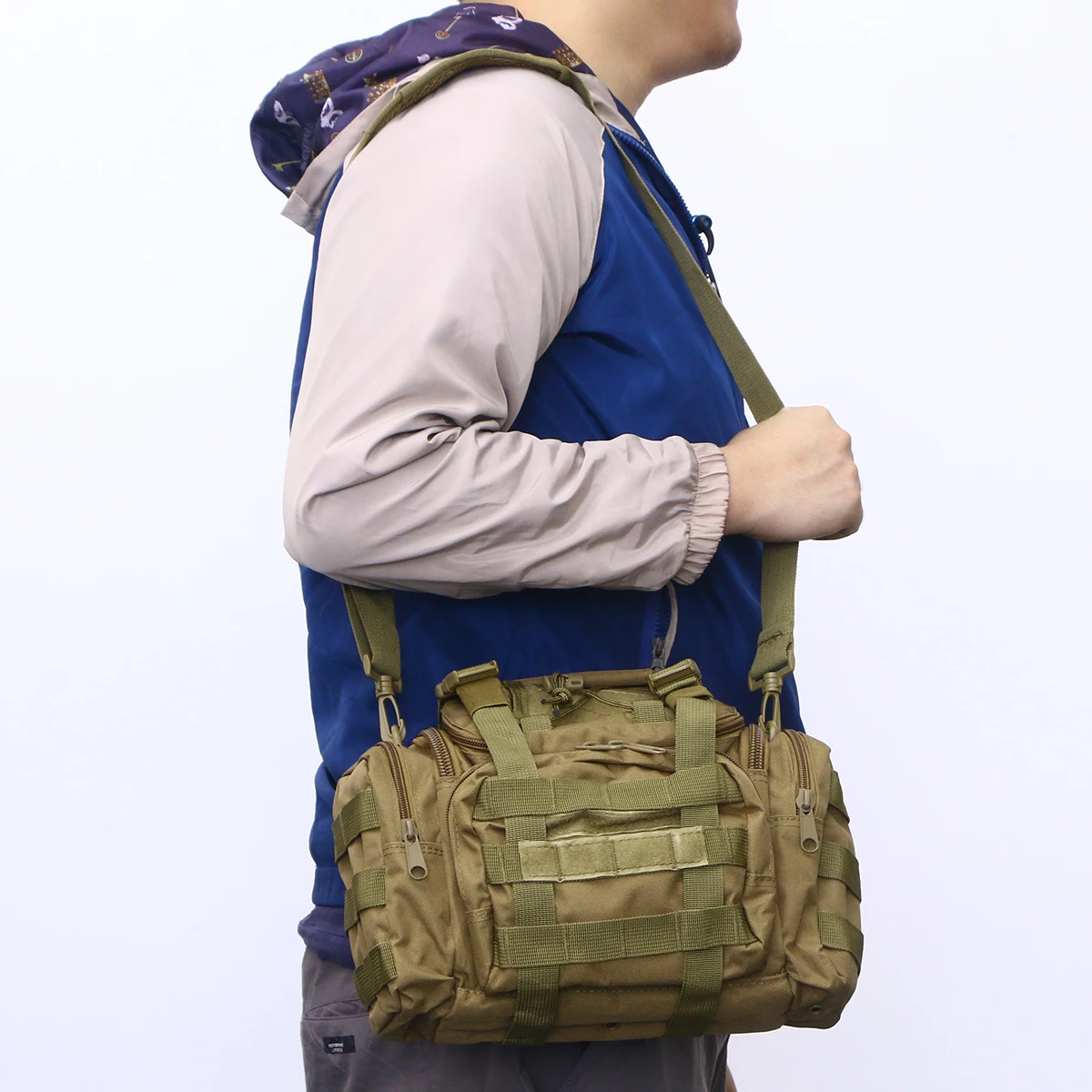 

1Pc Waterproof Fishing Bag Multi-Pocket Fishing Tackle Case Large Capacity Outdoor Fishing Gear