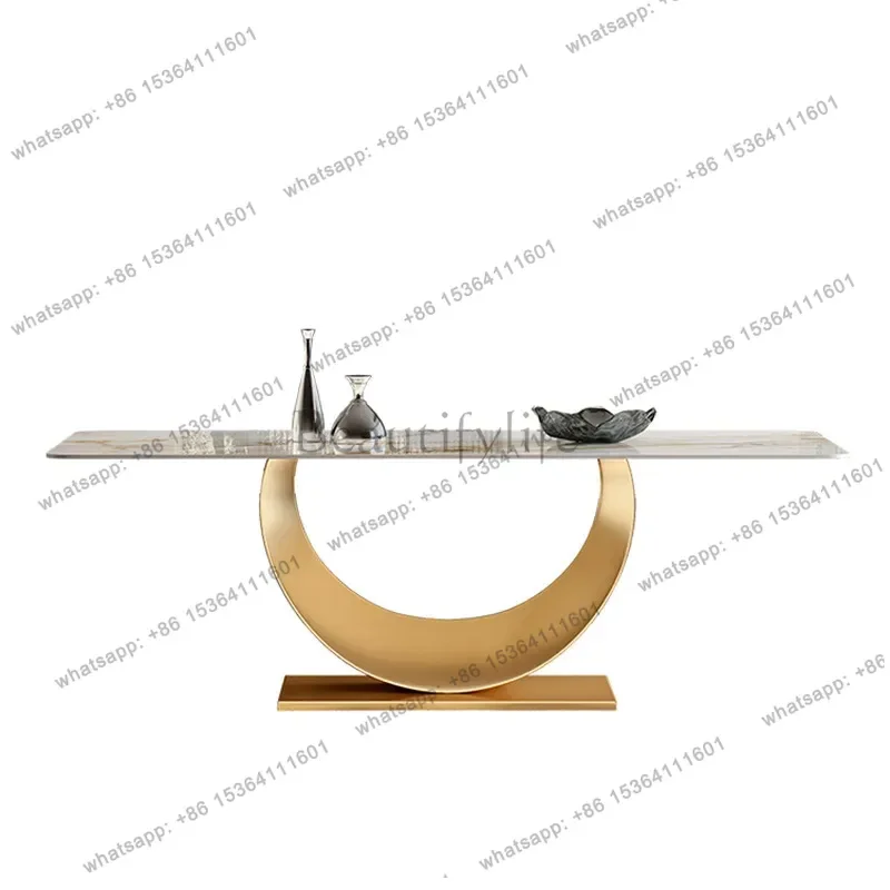 Factory Direct Italian-style Dining Tables Combined Granite Slab Small-sized Dining Tables Modern Luxury Home Furniture Tavoli D