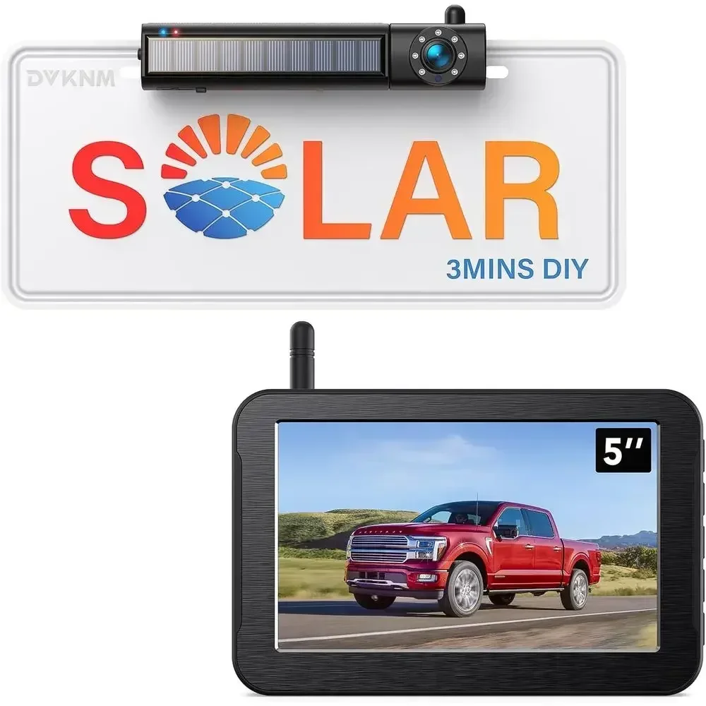 Solar Wireless Backup Camera, 1080P 5