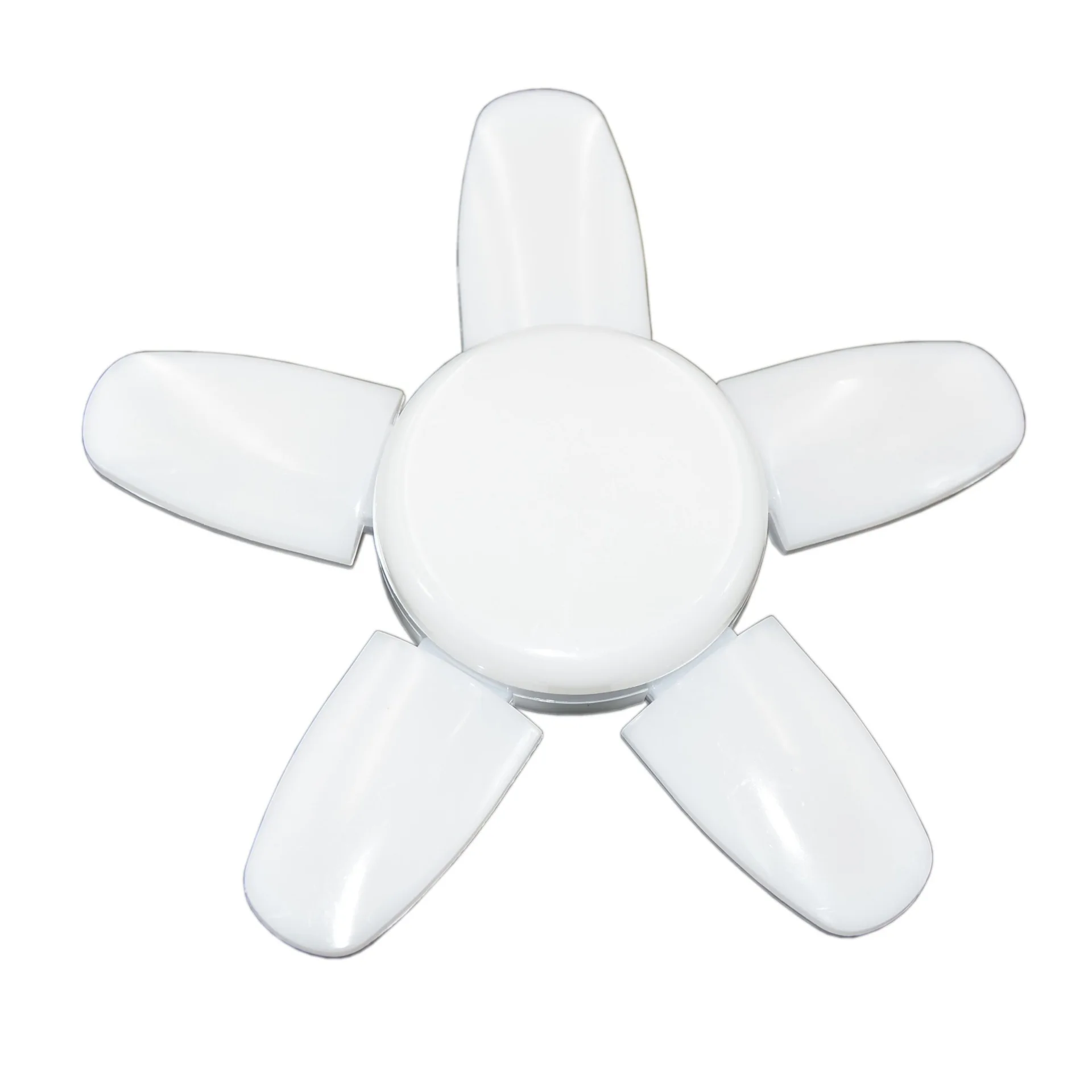Lâmpada LED E27 de 65W com ventilador, temporizador e pás dobráveis, lâmpada LED para iluminação de teto residencial com controle remoto.