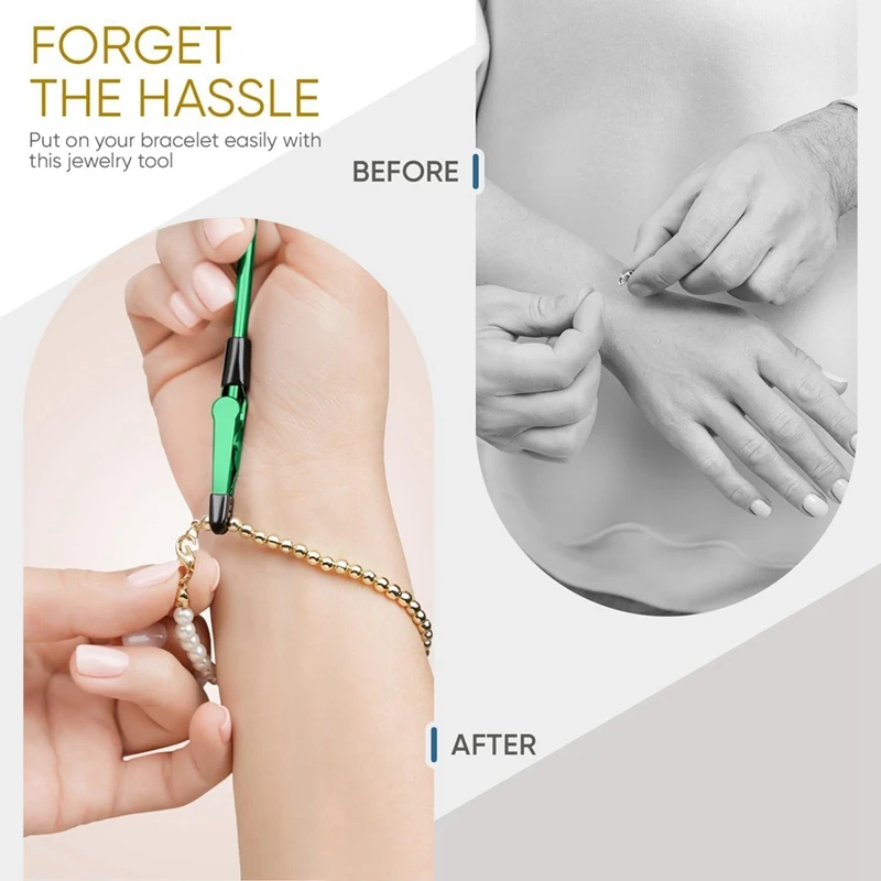LUWEI 2PCS Strumento di supporto per bracciale - Strumento di supporto per fissaggio per bracciale, collana, gioielli, orologio - Blu, smeraldo