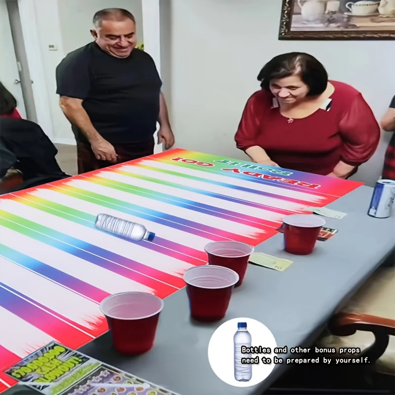 Juego de puntuación, botella de desplazamiento, tapete de cerveza, juego rodante para fiesta familiar, decoraciones navideñas para el hogar, regalos de Navidad, adultos y niños, 1 ud.