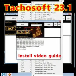 Modify Mileage TachoSoft Mileage Calculator 23.1 SOFTWARE car mileage calculation  for Peugeot for Jeep SOFTWARE Download Link