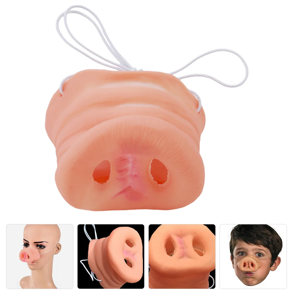 Halloween Pig Nose Animal Prop Fake Cosplay Supplies Masquerade Party Accessories Emulsion Circus