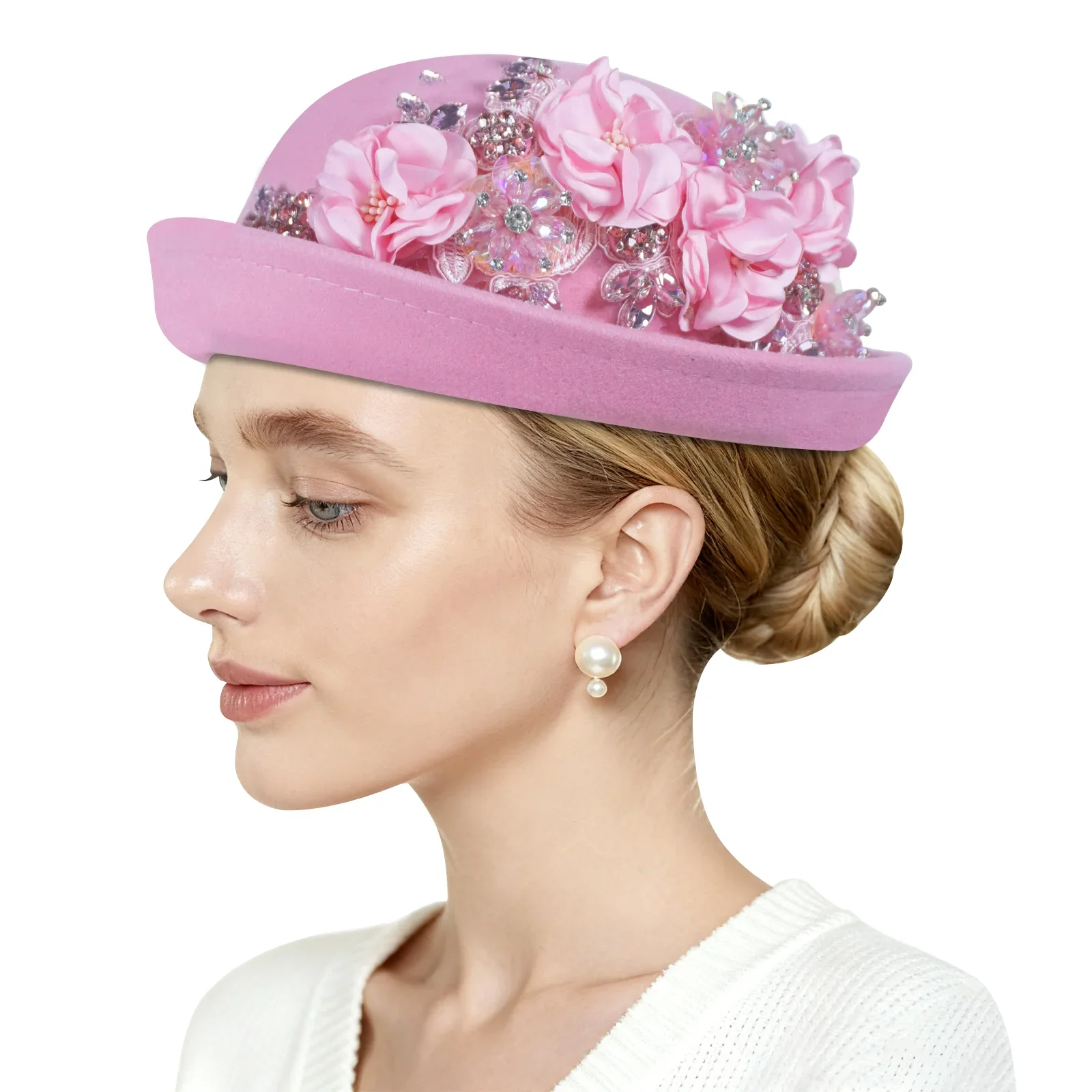 

African Headtie Women's Turban Cap Nigeria Auto Gele Wedding Party Headpeice Female Head Wraps Already Handmade Hats