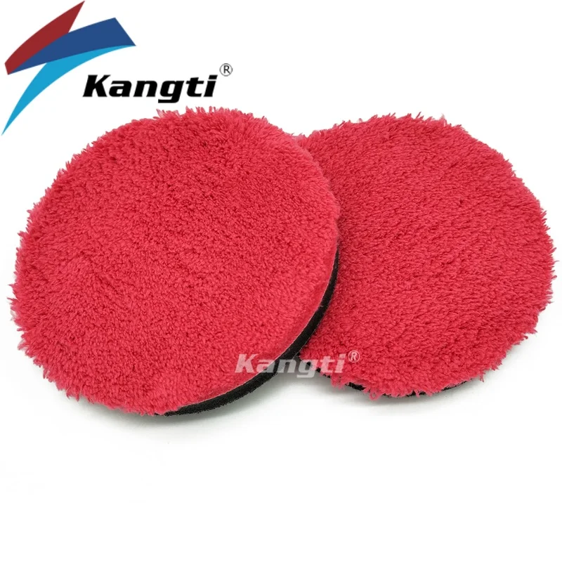 

Kangti 3/4/5/6/7inch Microfiber Polishing Pads Buffing Pad Set For Car Polisher Car Polishing Pad Tool Accessories