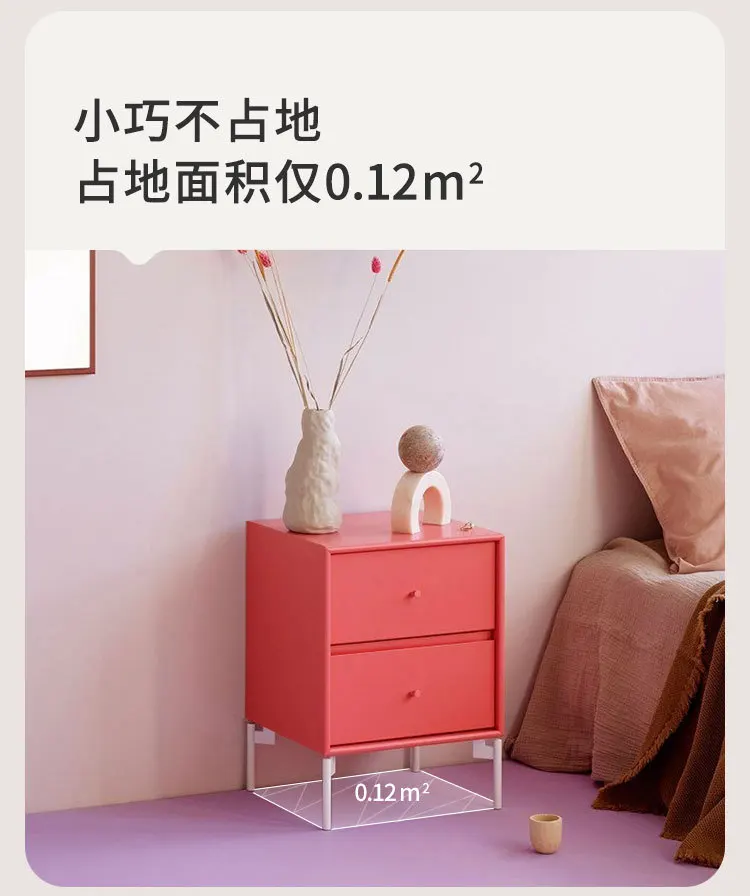 طاولة بجانب السرير، خزانة تخزين بسيطة وحديثة، أثاث من الخشب الصلب لغرفة النوم