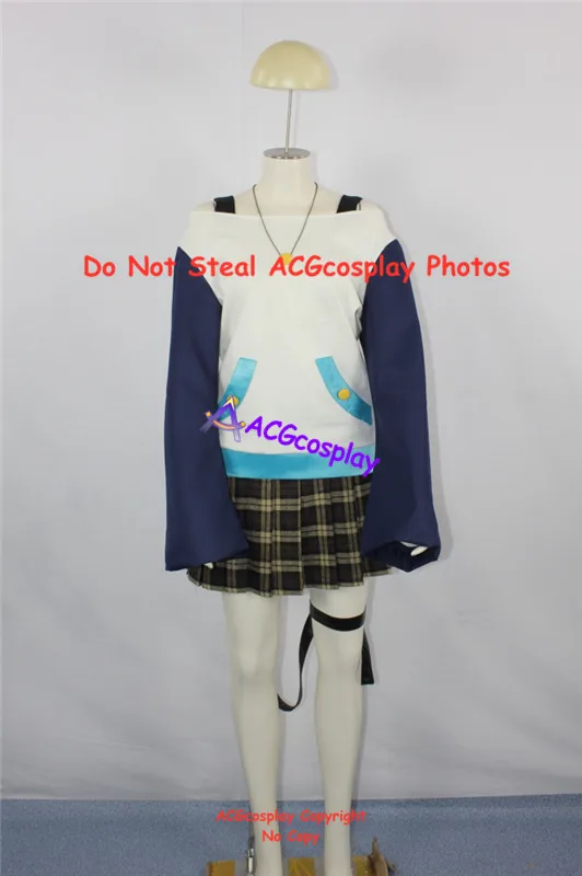 

Rosario+Vampire Mizore Shirayuki cosplay costume acgcosplay include belts and necklace