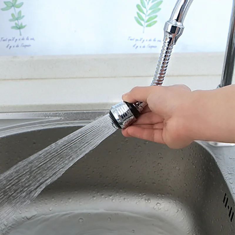 Kitchen Splash-Proof Faucet Aerator Filter Spout Extendable Tube Pressurized Shower Household Spout Transfer Interface