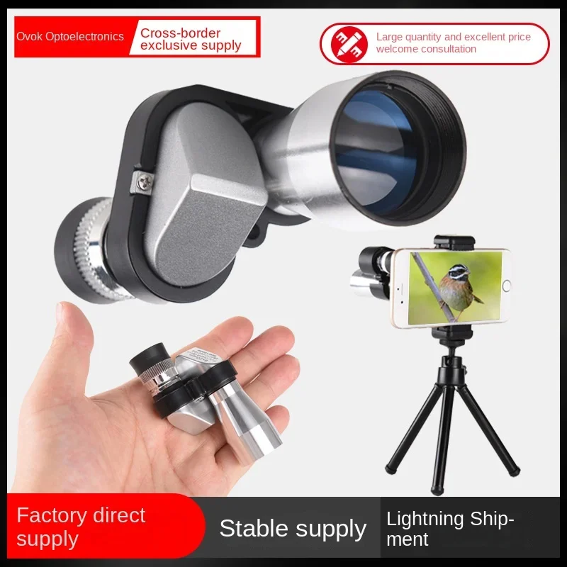 8X20 Corner Mini Pocket Monocular Telescope High Power High Definition Portable Outdoor Photo Telescope Foreign Trade