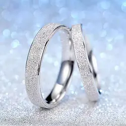 2-6mm Simple Matte Stainless Steel Wedding Couple Ring Jewelry high quality