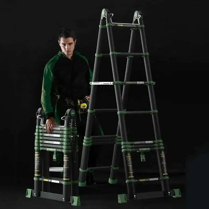 

Aluminum Alloy Folding Ladder Home Step Ladders Portable Climbing Ladder Telescopic Ladder Thickened Outdoor Engineering Stairs