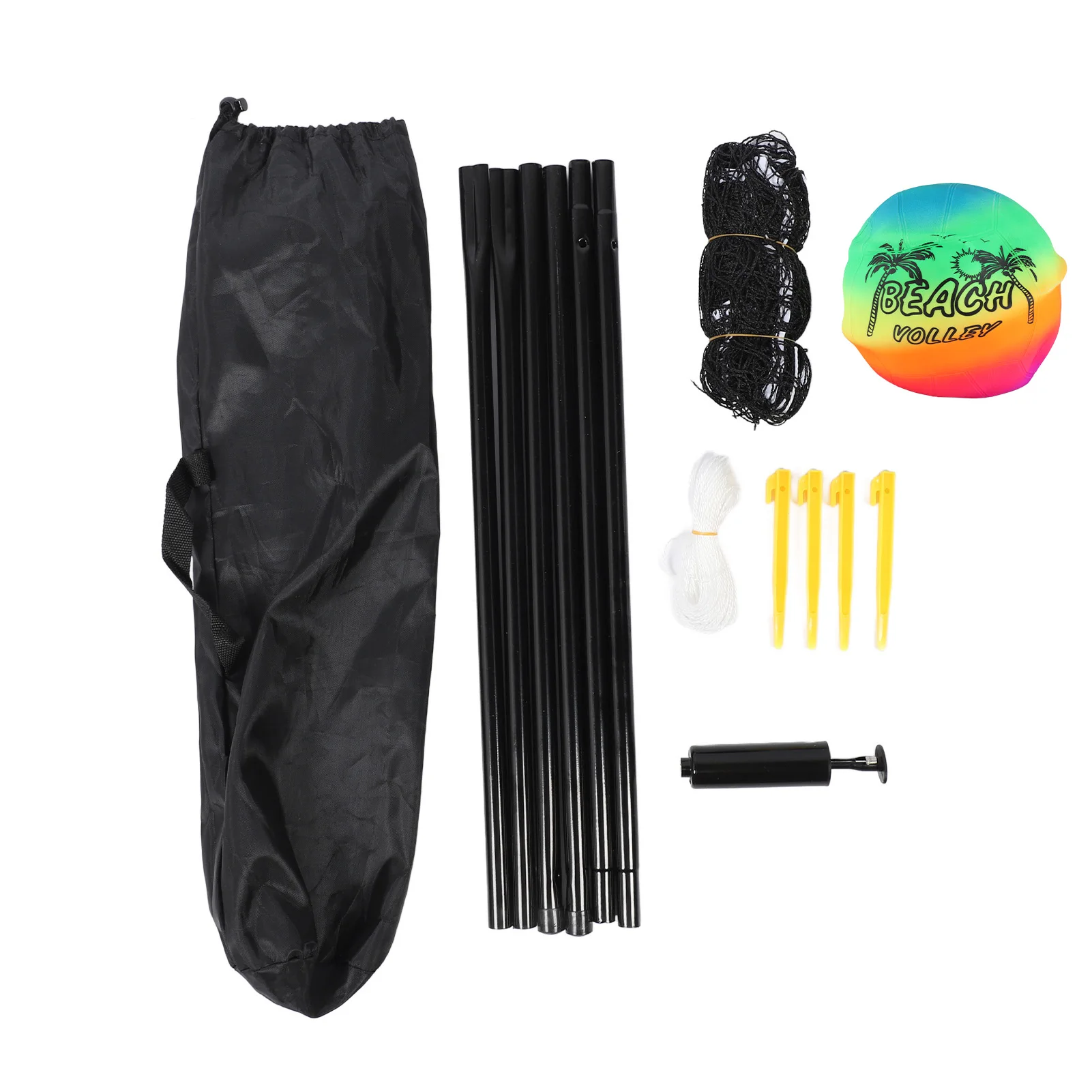 

Портативная система волейбольной сетки для улицы Портативный волейбольный набор Профессиональная полная сетка для наружного пляжа на заднем дворе