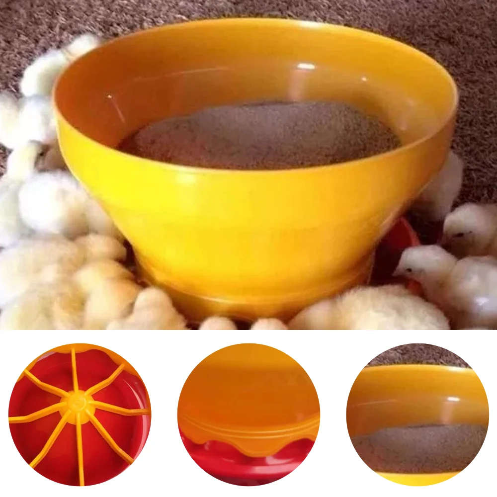 

1Pc Rotating Poultry Chick Feeder Food Grade Material Feeder Bowl for Dog Rabbit Bird Quail Pigeon for Farming Accessories