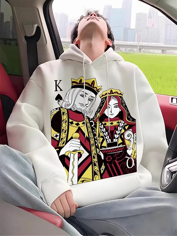 ストリートスタイル-オーバーサイズ-パーカー-ポーカープリント-カジュアル-クール-ハイストリート-ファッション-メンズ-スウェットシャツ-ユース-トレンディ-ユニセックス-快適なトップス