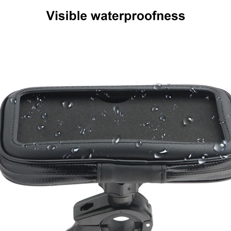 Waterproof Phone Mount Secure Phone Hold Easy to Use Phone Storage Convenient Phone Stand Simple Install Phone Stand