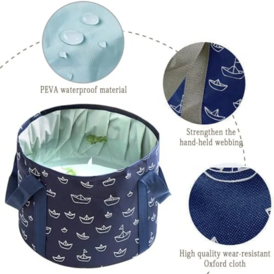Collapsible Bucket for Soaking Feet, Portable Travel Foot Bath Tub, Foot Soaking Bath Basin Portable, Foot Spa Soaking Feet Hom - view 5