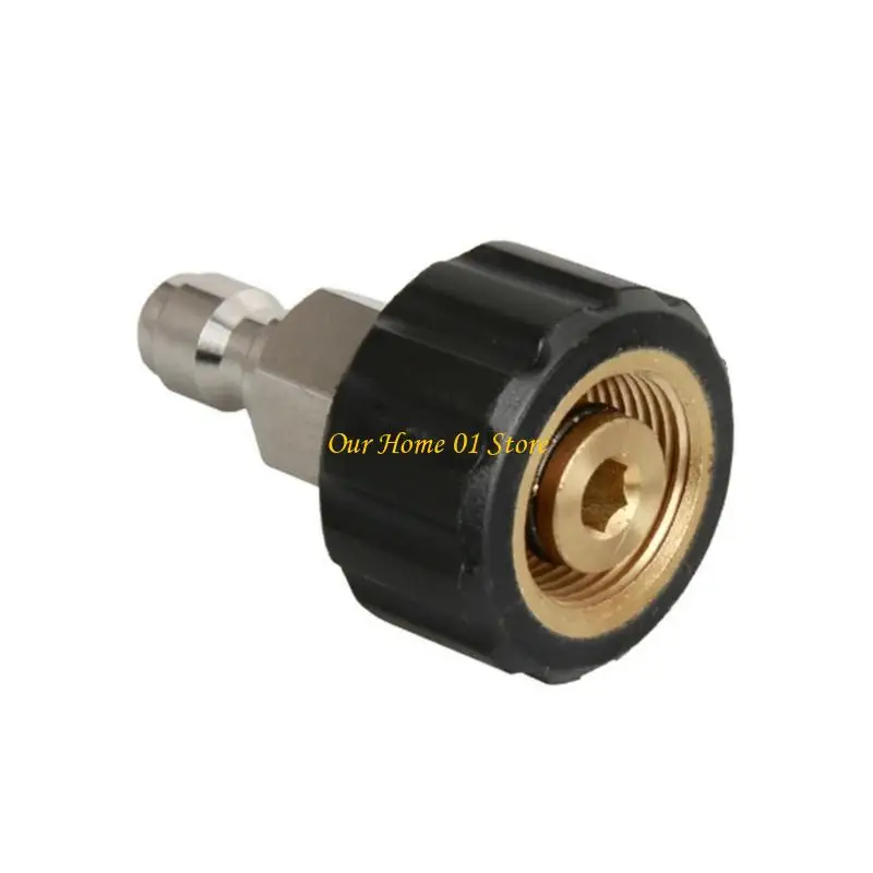 M4YC Efficient M22 14mm to 1/4Inch Quick Connection Adapter for Home Garden Pressure Washer Applications Cleaning Equipment