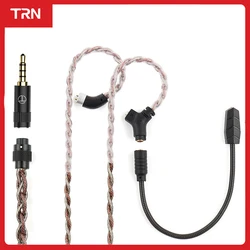 TRN-Cable de auriculares RedChain Plus QDC/S/C, Cable mejorado con enchufe intercambiable, 3,5mm/2,5mm/4,4mm/tipo C, 1,2 M/2M