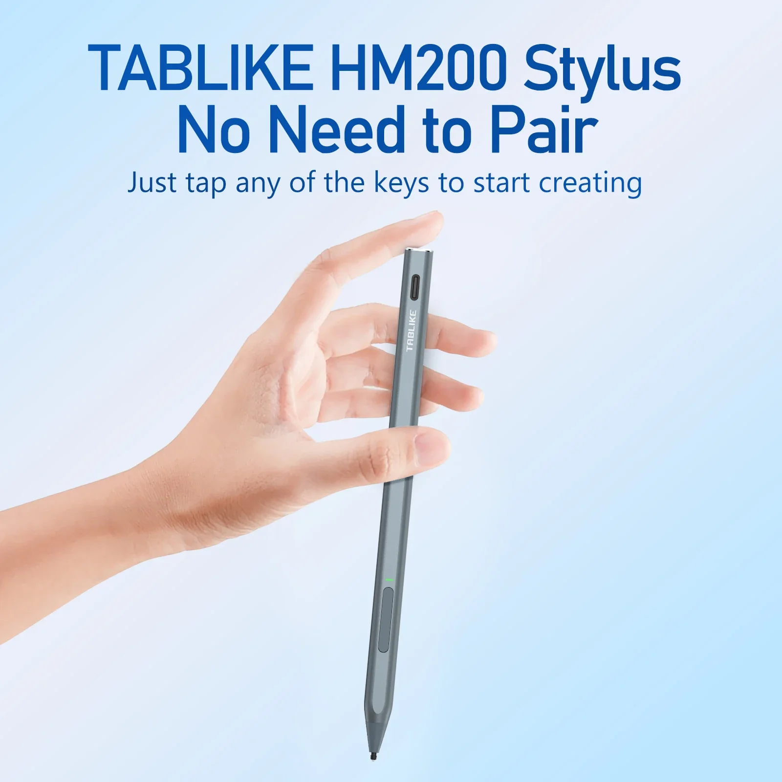 HM200 MPP2.0 Stylus Pen Suitable for Surface Pro 7/8/9 for ASUS VivoBook Flip 14, Ideal Pen for Creators,Students,Artist