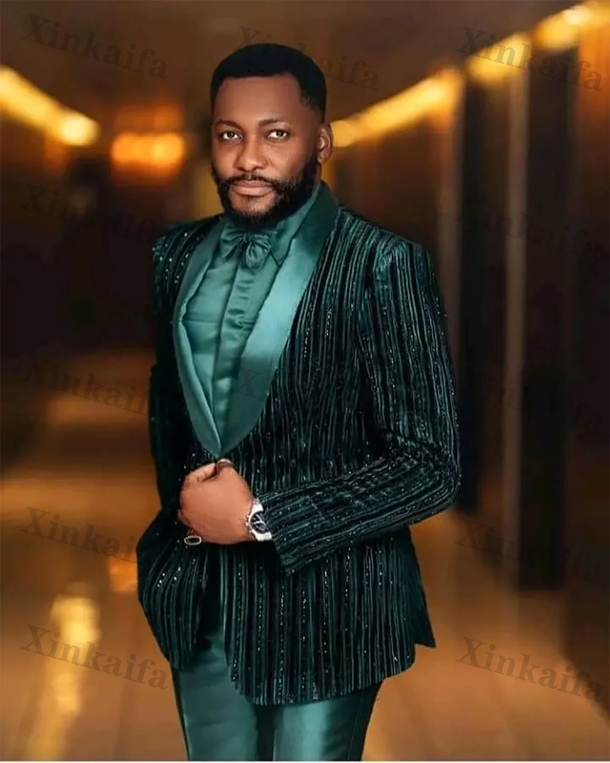 أزياء الزفاف الرجال الدعاوى الجديدة تألق عارضة مصممة خصيصا العريس 2-PCS معطف السراويل المناسبات الرسمية المغني حزب حجم مخصص