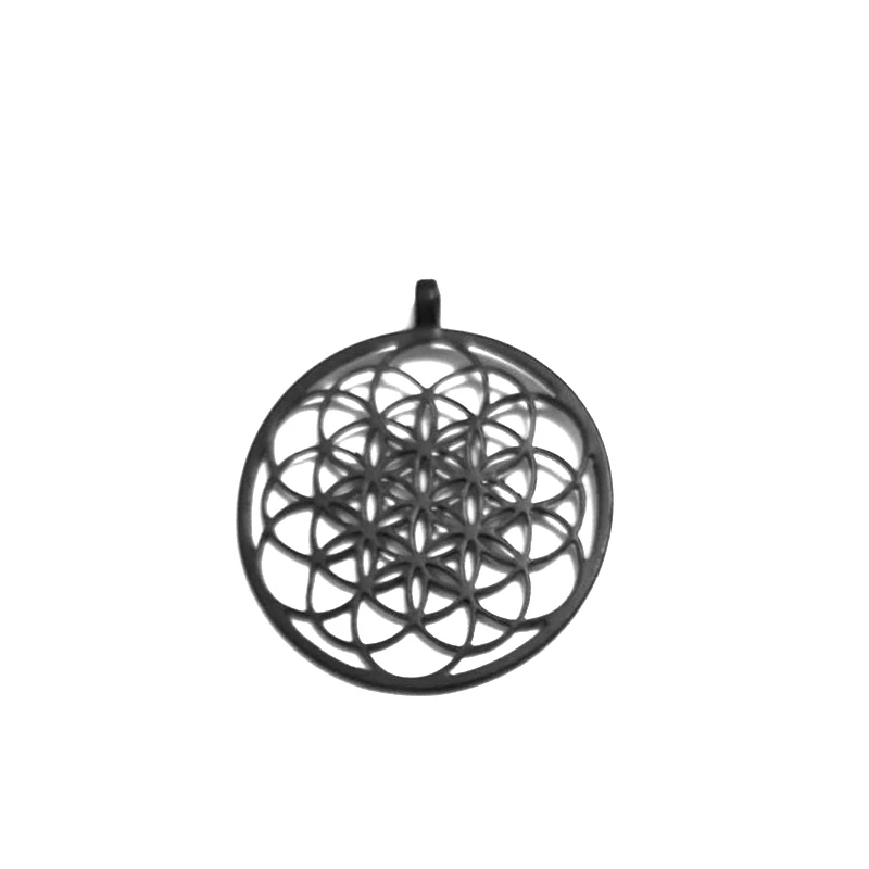 Seed of Life Sacred Geometry Yoga Jewelry Diy Charm Parts Making Findings Lady Keychain Pendant For Handmade Crafts Girlfriend