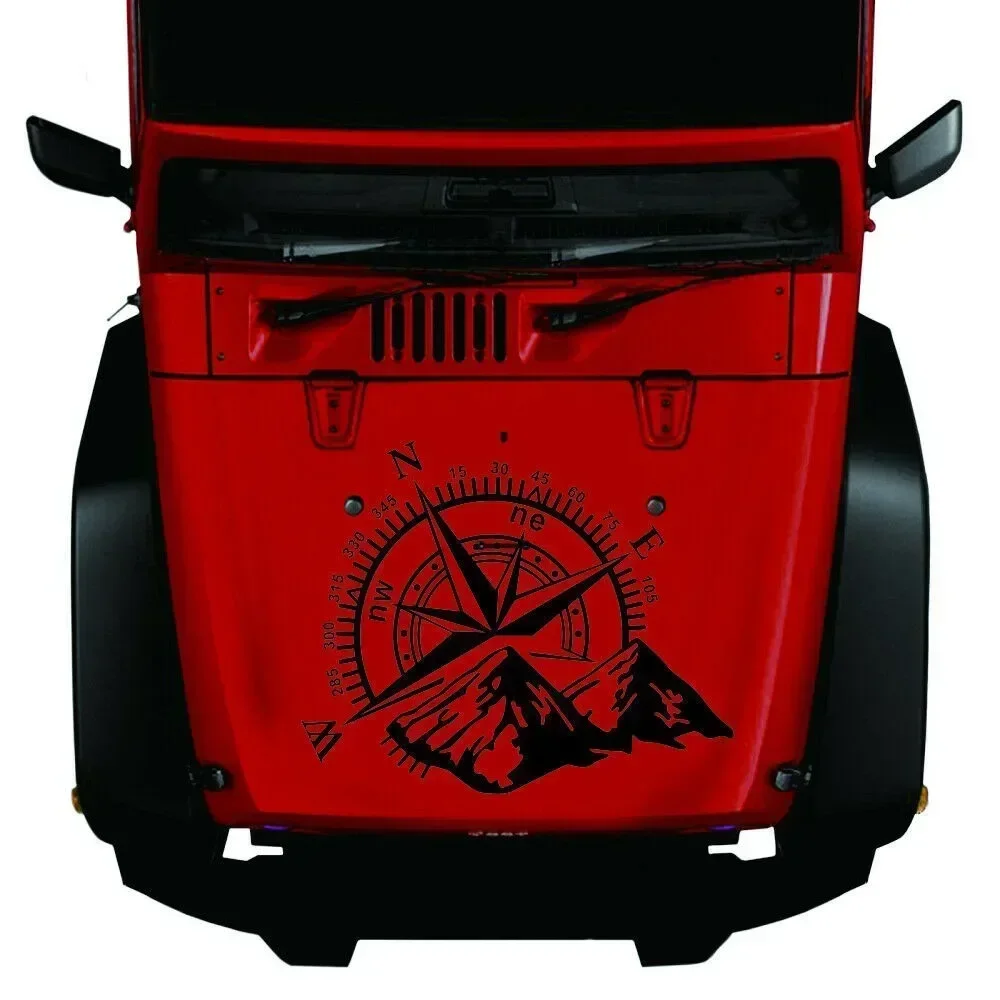 JEZOE 1 pc Autocollants de Capot de Voiture Capot Rayures Camping-Car Van Graphiques Vinyle décalcomanies, pour Mercedes Benz Sprinter Accessoires de décoration extérieure