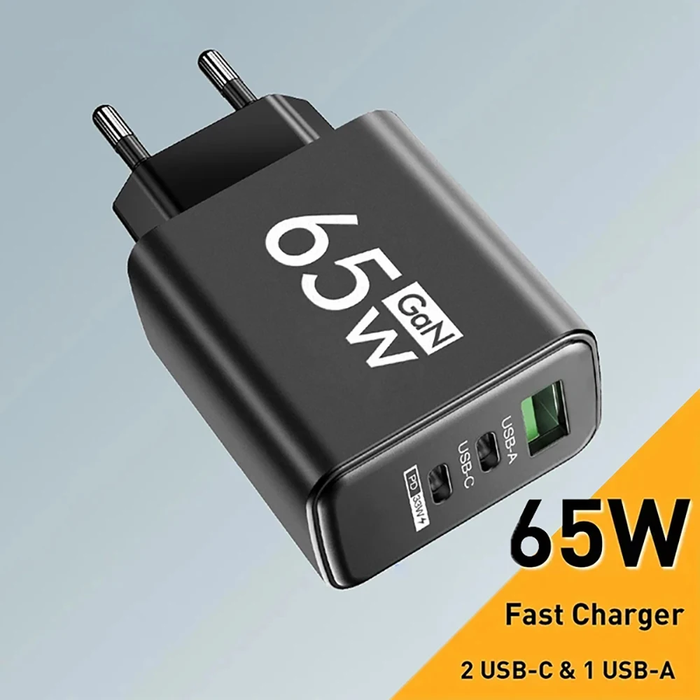 

GaN Fast Charging USB Type C Charger For iPhone 15 Pro Max Xiaomi Samsung Huawei Oneplus PD 3.0 Quick Charge Wall Phone Adapter