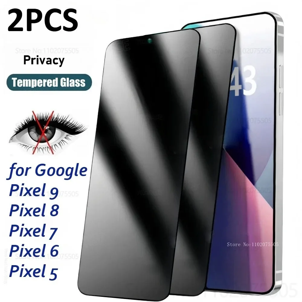 

2Pcs Anti Spy Screen Protector for Google Pixel 9 Pro XL 9A 8A 7A Tempered Glass Film for Google Pixel 9 Pro 8 9 Pro 5 6 Glass