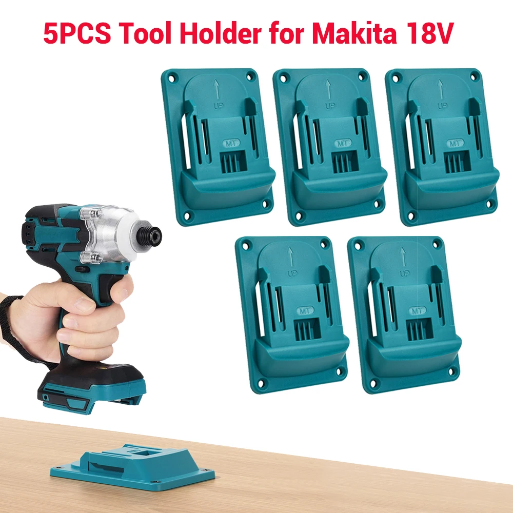 

1-5PCS Drill Tool Wall Mounted Base Hanger Compatible Motorized Stand Set for Makita18V Lithium-lon Tools,WANG