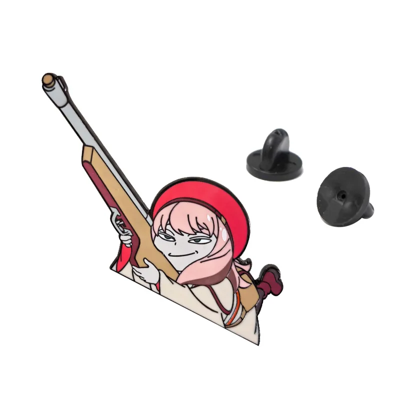 Emaille Pin Anime Pins Geschenk Manga Aktentasche Abzeichen Abzeichen auf Rucksack Brosche für Kleidung süße Dinge Broschen