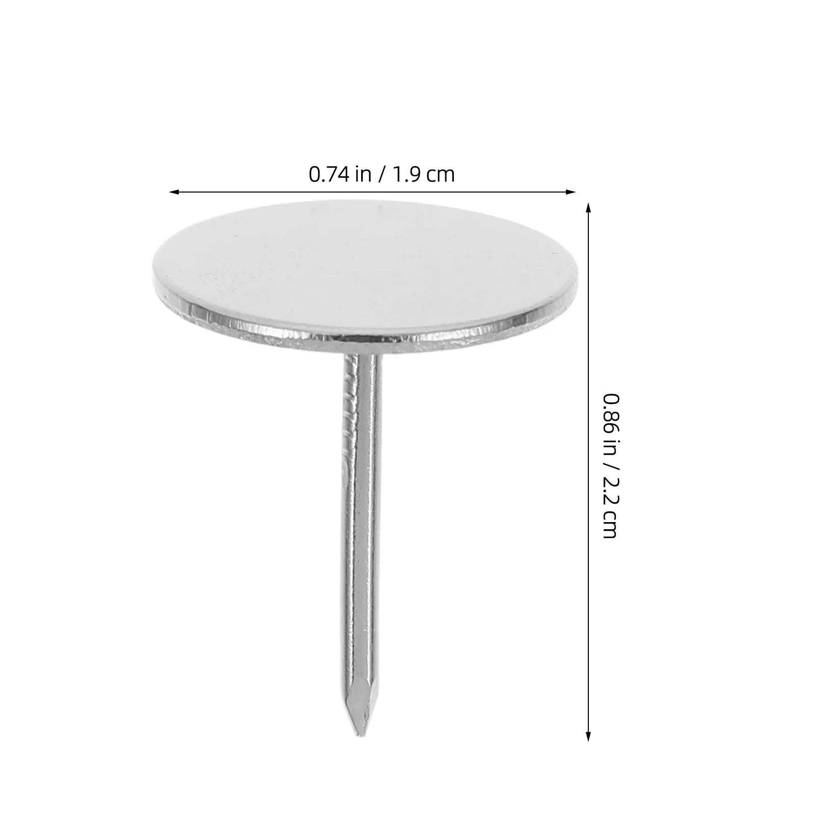 20pcs Flat Head Thumb Tacks Iron Metal For Home Office Wall Decor Charts Banners Calendars Cork Board Maps Crafts Furniture