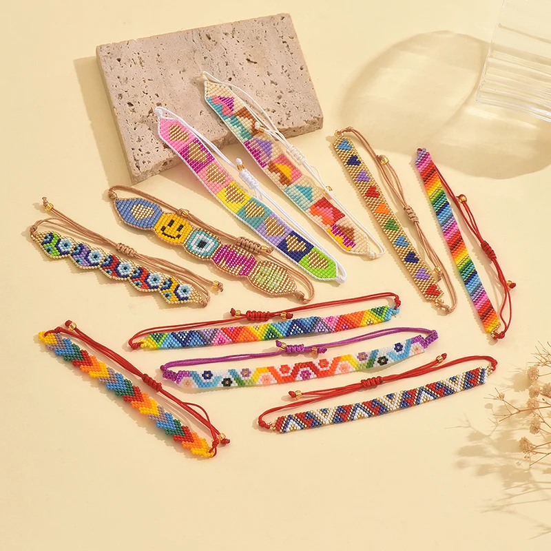 ZHONGVI New Colorful MIYUKI Beads Bracelets For Women on Hand Luxury Wholesale Bangle Party Gift Handwork Jewelry