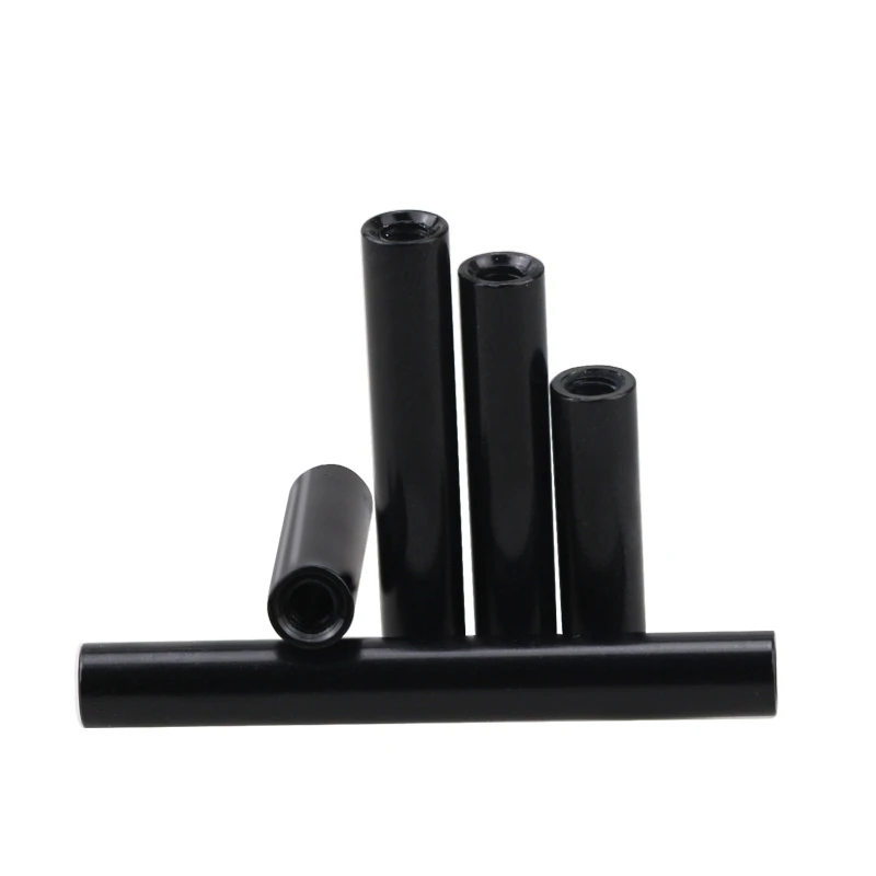 Espaçador de espaçador redondo de alumínio preto, espaçamento parafusos, RC peças, M3 coluna Post, M3 * 6mm, 8mm, 10mm, 12mm, 15mm, 20mm, 25mm, 30