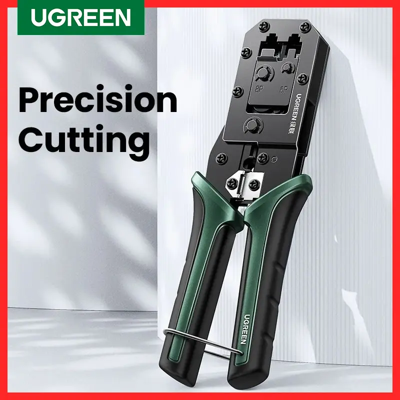 أدوات UGREEN RJ45 كمبرسر كماشة كبس لكوابل CAT6/7/8 إيثرنت Lan قاطع شبكة كاشط كماشة متعددة الوظائف