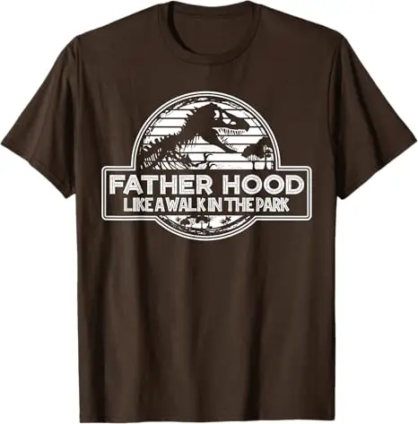 Vaterschaft ist wie ein Spaziergang im Park Retro Dinosaurier Papa T-Shirt Y2k Herrenmode Vatertag Ehemann Papa Geschenk Neuheit T-Shirt Tops – Detail 11