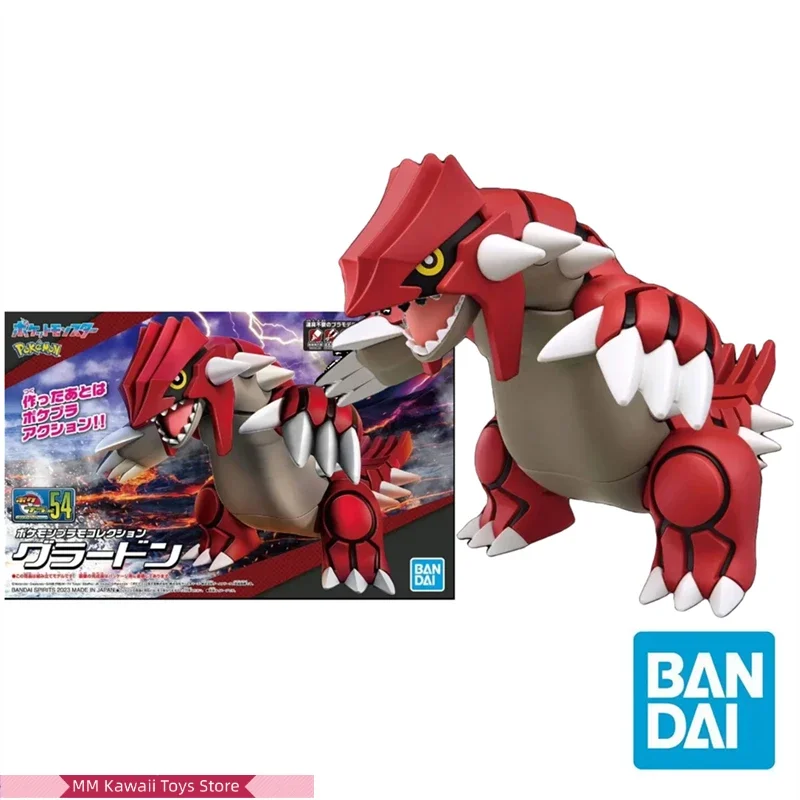 Bandai Originele Pokemon Anime Groudon Actie Figuur Assemblage Model Speelgoed Verzamelbare Model Ornamenten Kawaii gift