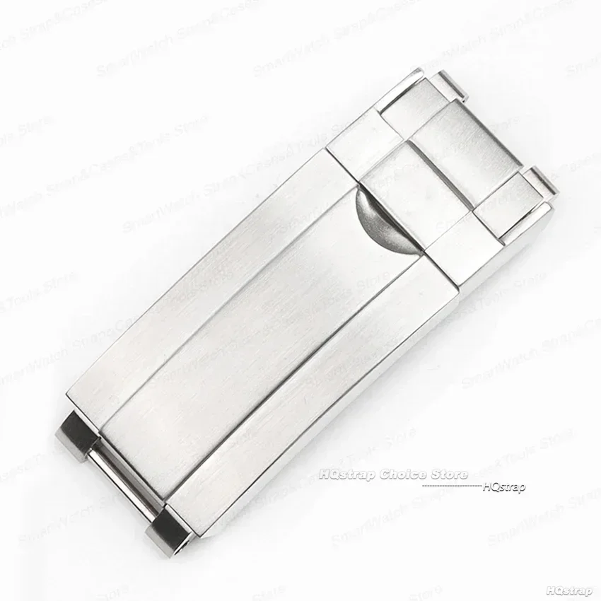 Bracelet de montre en acier inoxydable, fermoir foetal pour Rolex Daytona Submariner Gstuff Yacht-Master, réglage fin, structure de montre à bouton nervuré, 9mm