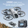 V666 드론 4k HD 카메라 ESC 180 °   공중 항공기 브러시리스 RC 쿼드콥터 공기 압력 고정 높이 원격 제어 비행기 선물 1