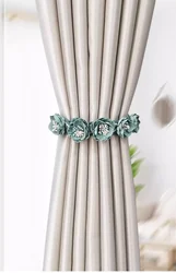 Simple handmade cotton rope curtain tiebacks with magnetic clasps, suitable for living room and bedroom home decoration.