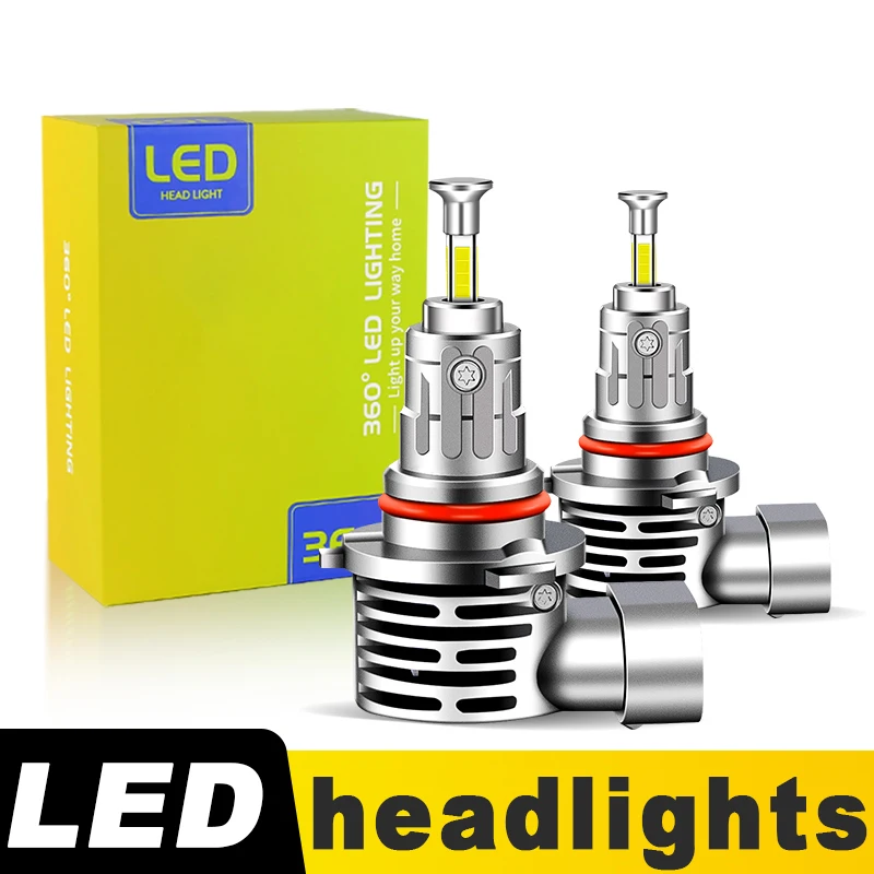 2Pcs Canbus 9005 9006 LED Headlight Bulb Mini 360 Size 30000LM CSP High Low Beam For Chevy Tahoe 2001-2006 2002 2003 2004 2005