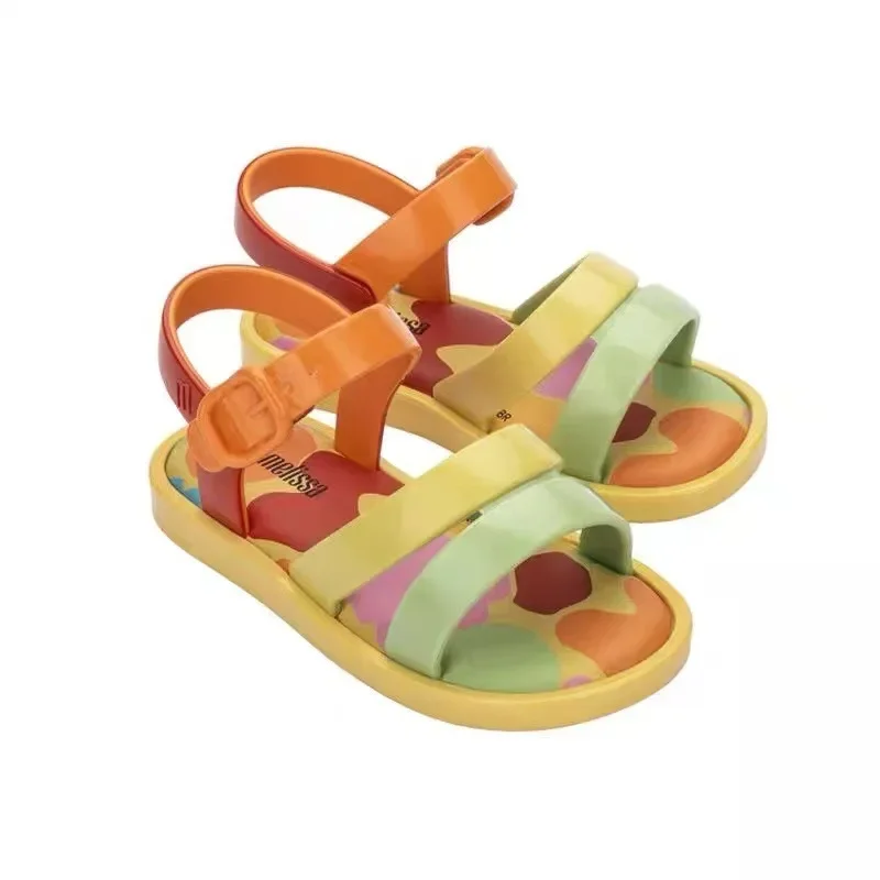 ميليسا الصيف الساخن بيع الموسم جيلي الصنادل المسطحة للفتيات طالب الأحذية المتوسطة والكبيرة للأطفال الانزلاق على الأحذية با #2