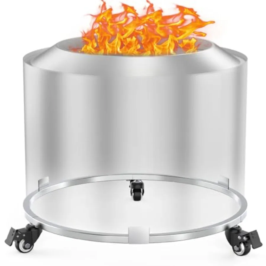 

Подставка для костровой чаши на колесах, совместимая с Solo Stove Bonfire и другими костровыми чашами диаметром 19,5 дюймов, легко перемещаемая, устойчивая к ржавчине