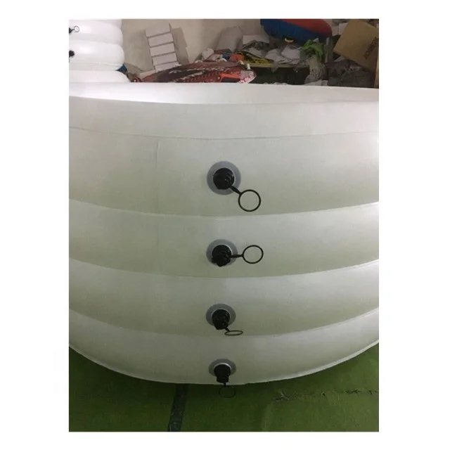 Circular inflatable ice bath/with pump